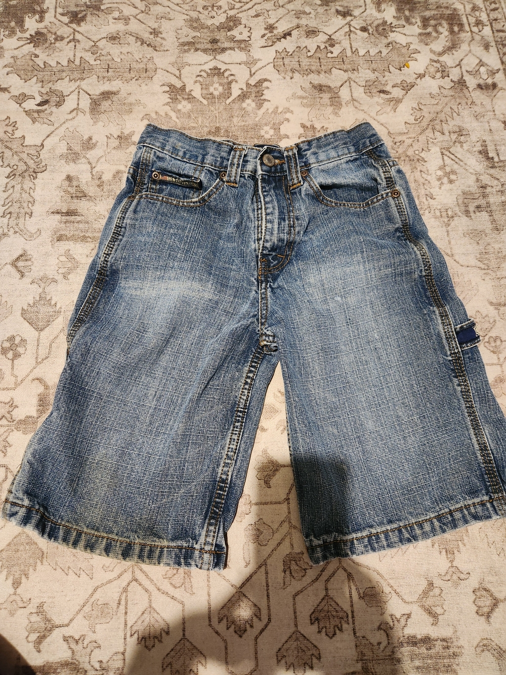 U.S. Polo Assn. Light Blue Denim Cargo Shorts for Kids